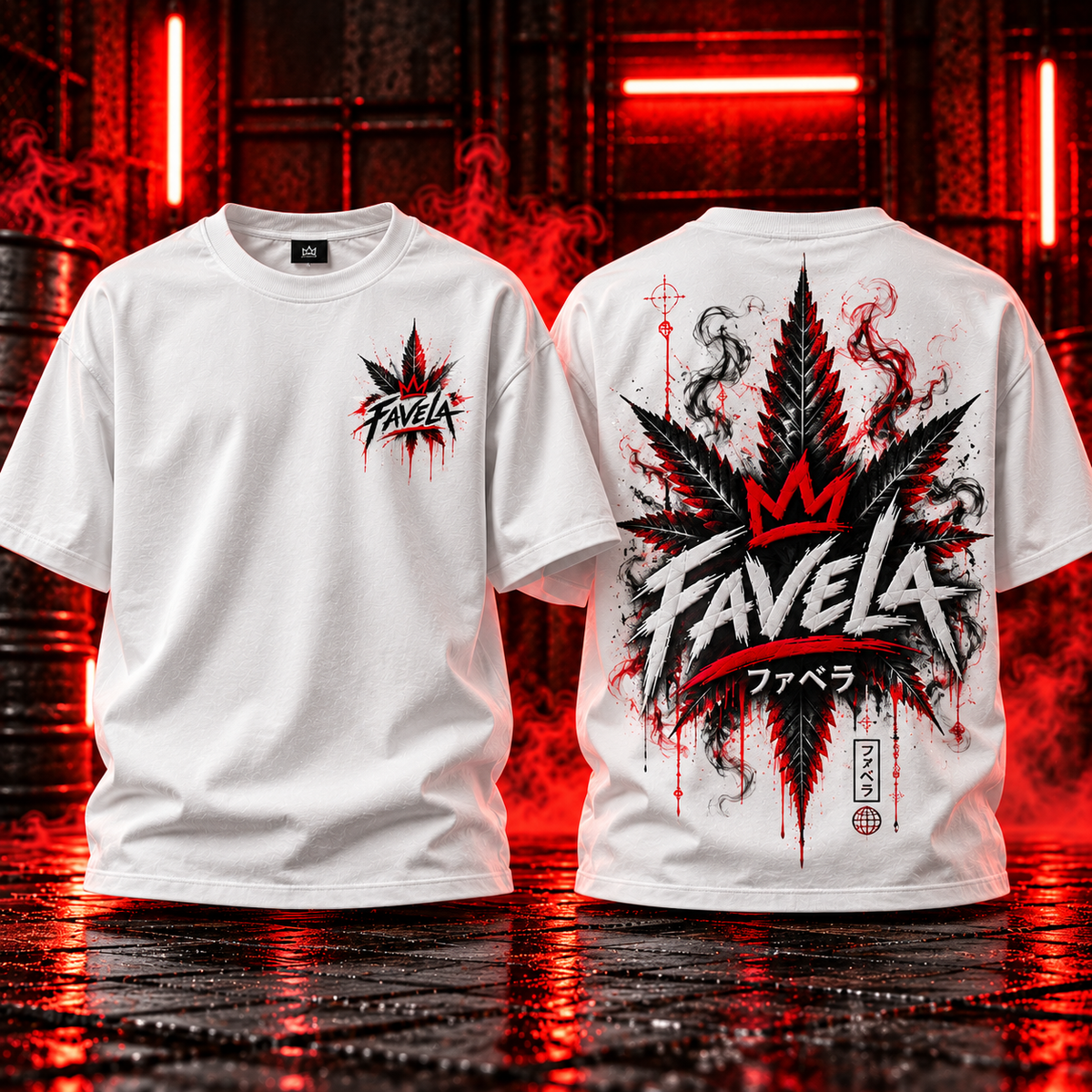 T-Shirt Favela Weed Crown
